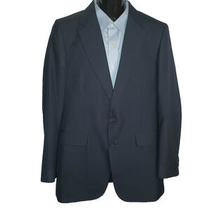 PALM BEACH Men's Grey Herringbone 100% Pure Wool Blazer Size 44R M004